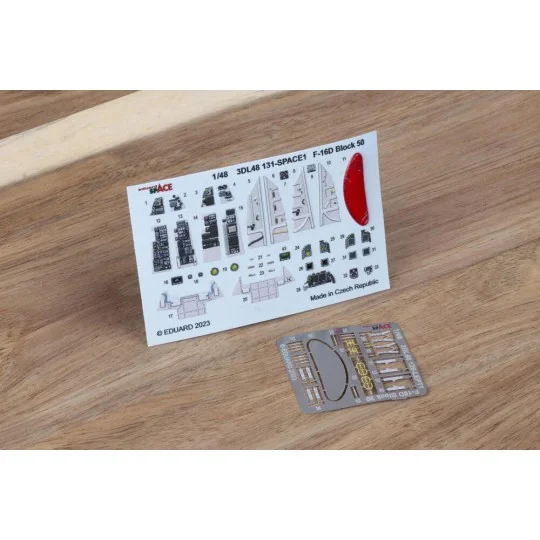 F-16D Block 50 SPACE 1/48 KINETIC - Eduard Accessories 3DL48131