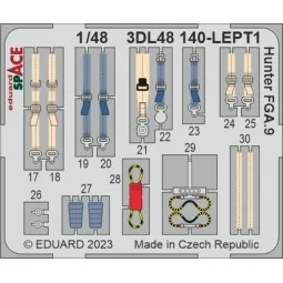 Hunter FGA.9 SPACE 1/48 AIRFIX, 1/48 - Eduard Accessories 3DL48140