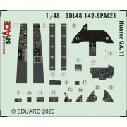 Hunter GA.11 SPACE 1/48 AIRFIX - Eduard Accessories 3DL48142