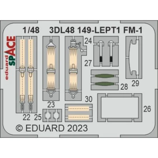 FM-1 SPACE, 1/48 - Eduard Accessories 3DL48149