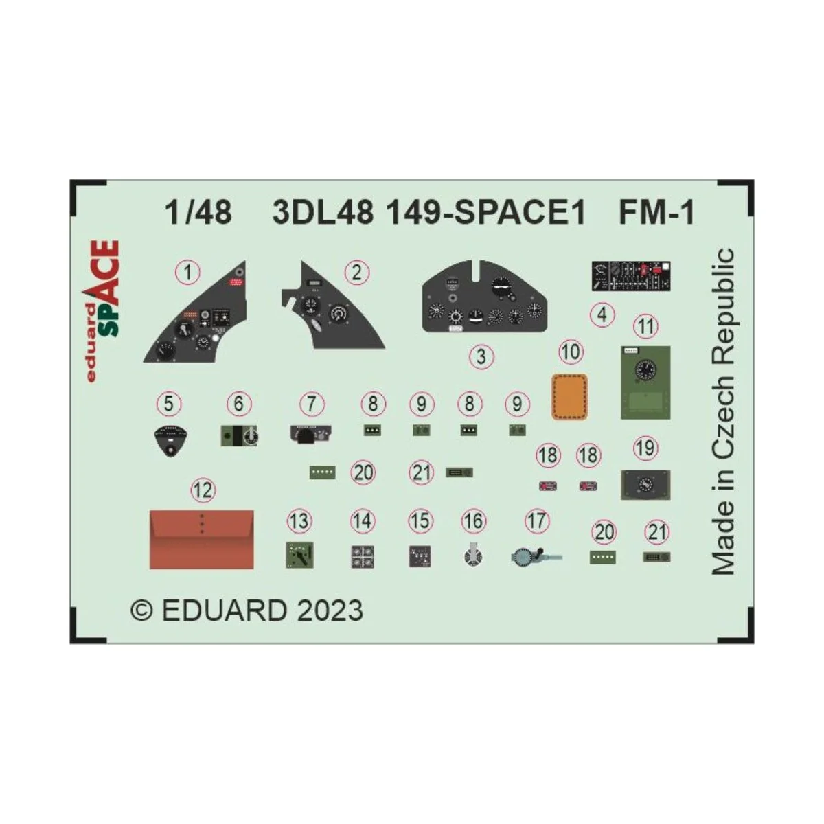 FM-1 SPACE, 1/48 - Eduard Accessories 3DL48149