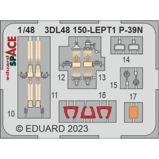 P-39N SPACE, 1/48 - Eduard Accessories 3DL48150