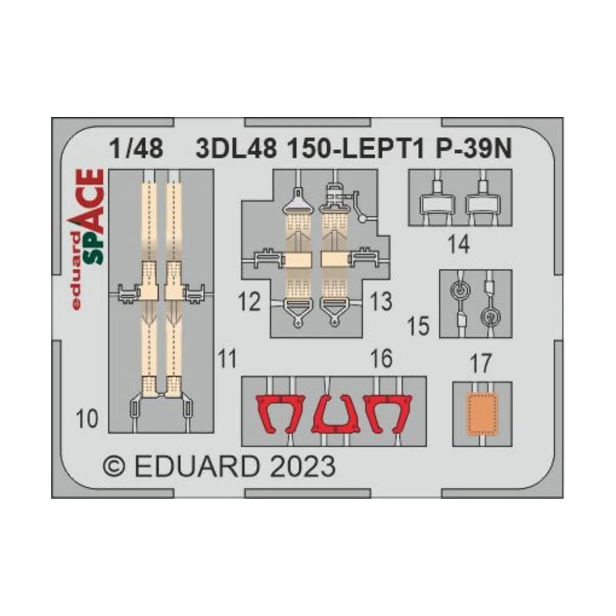 P-39N SPACE, 1/48 - Eduard Accessories 3DL48150