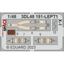 X-1 SPACE, 1/48 - Eduard Accessories 3DL48151