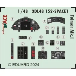 Fulmar Mk.I SPACE, 1/48 - Eduard Accessories 3DL48152