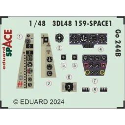Go 244B SPACE 1/48 ICM, 1/48 - Eduard Accessories 3DL48159