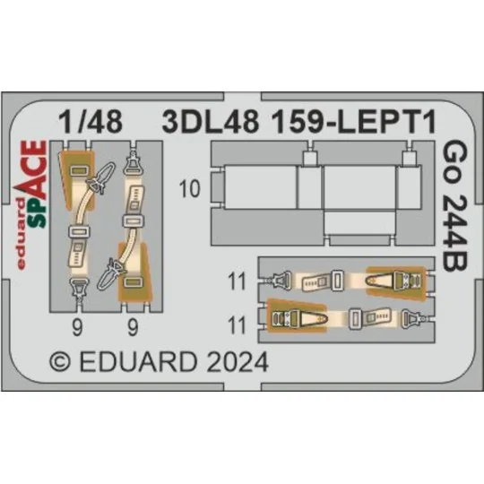 Go 244B SPACE 1/48 ICM, 1/48 - Eduard Accessories 3DL48159