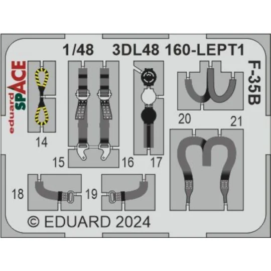 F-35B SPACE 1/48 TAMIYA, 1/48 - Eduard Accessories 3DL48160