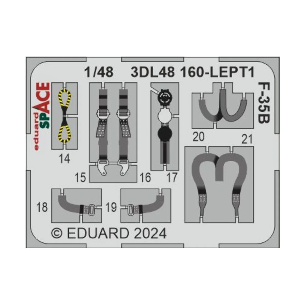 F-35B SPACE 1/48 TAMIYA - Eduard Accessories 3DL48160