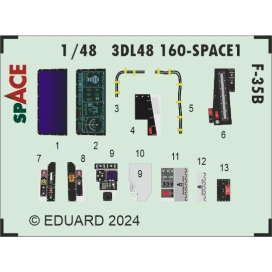 F-35B SPACE 1/48 TAMIYA, 1/48 - Eduard Accessories 3DL48160