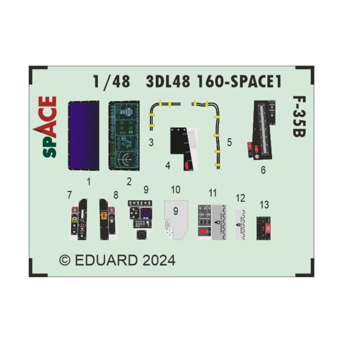 F-35B SPACE 1/48 TAMIYA, 1/48 - Eduard Accessories 3DL48160