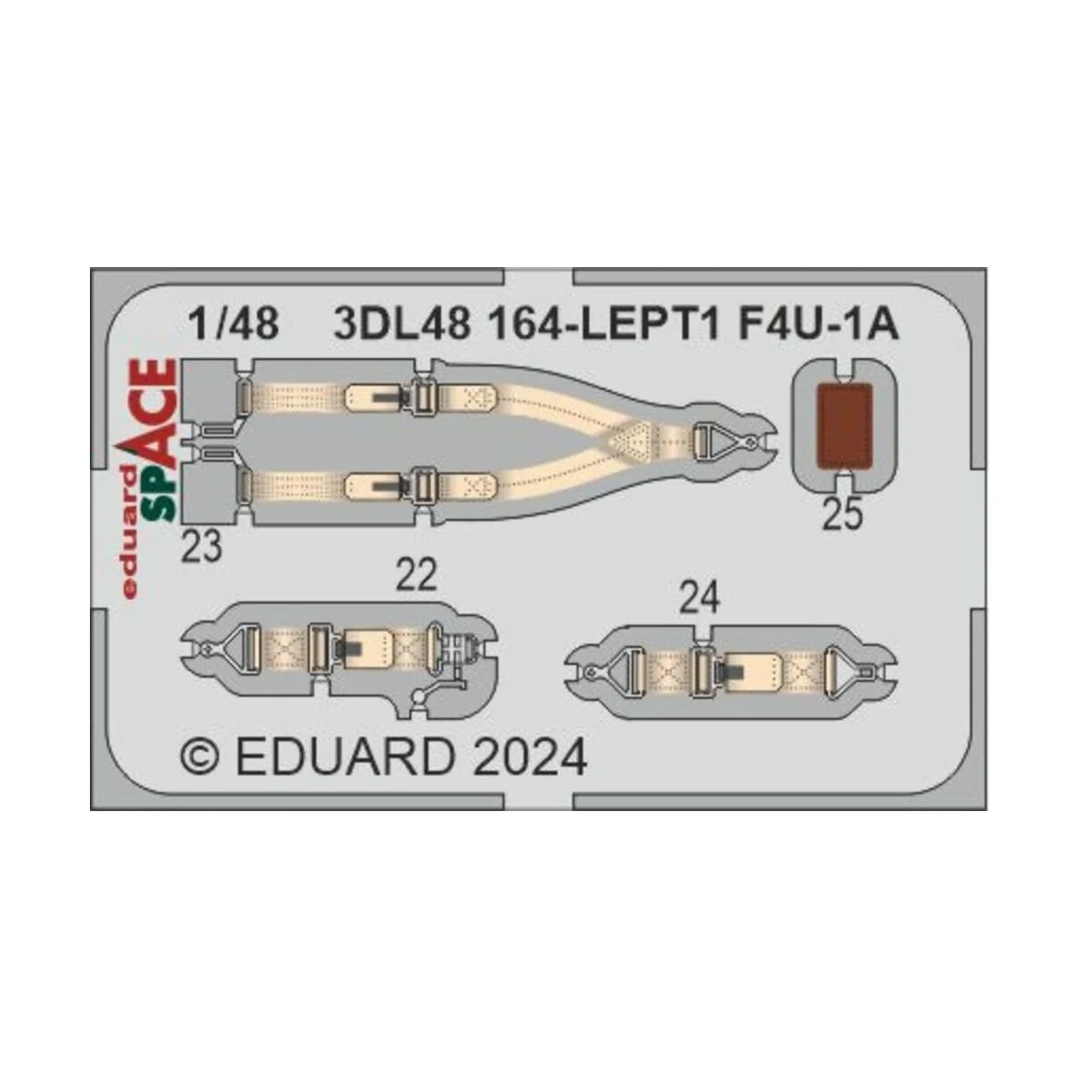 F4U-1A SPACE 1/48 MAGIC FACTORY, 1/48 - Eduard Accessories 3DL48164