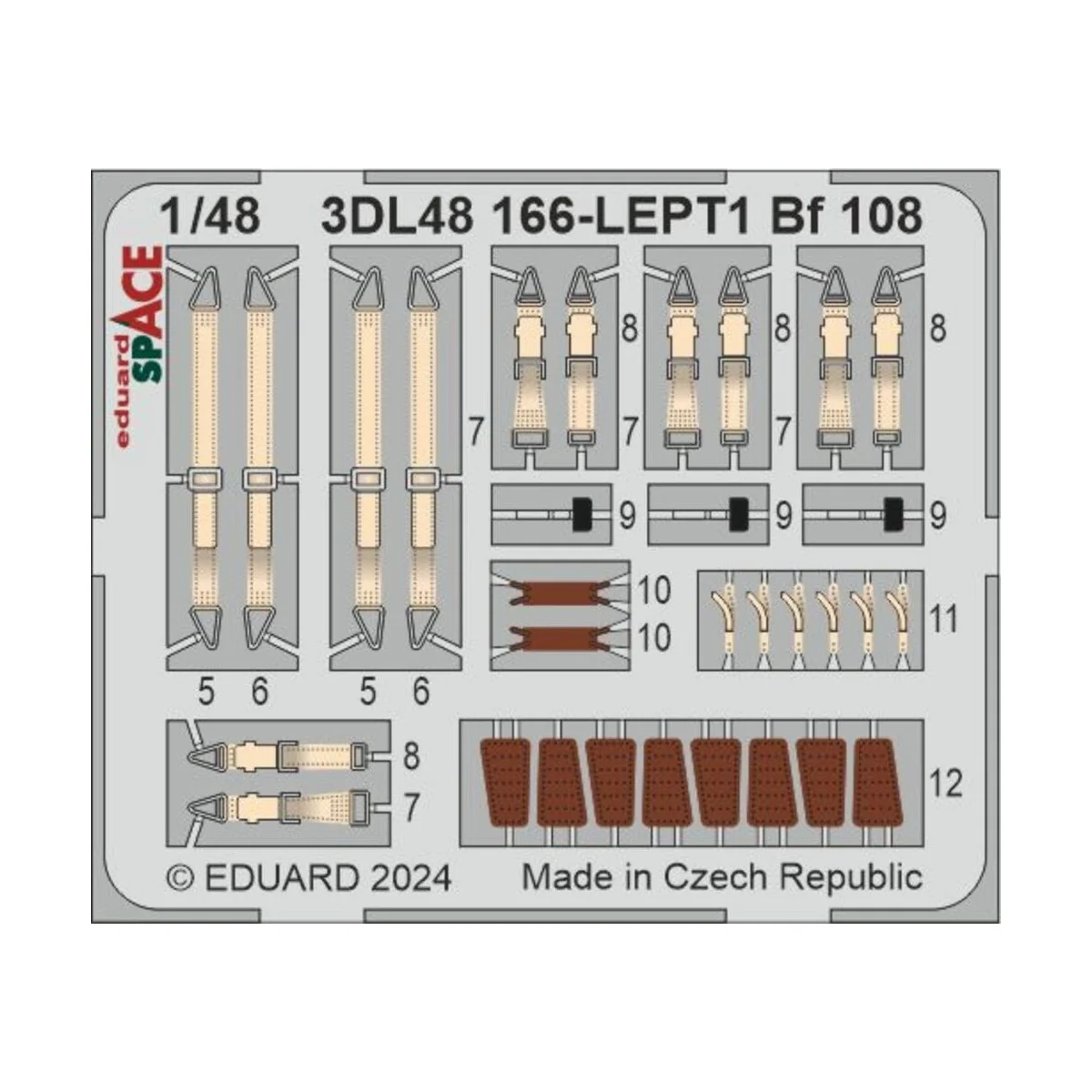 Bf 108 SPACE 1(48 EDUARD, 1/48 - Eduard Accessories 3DL48166