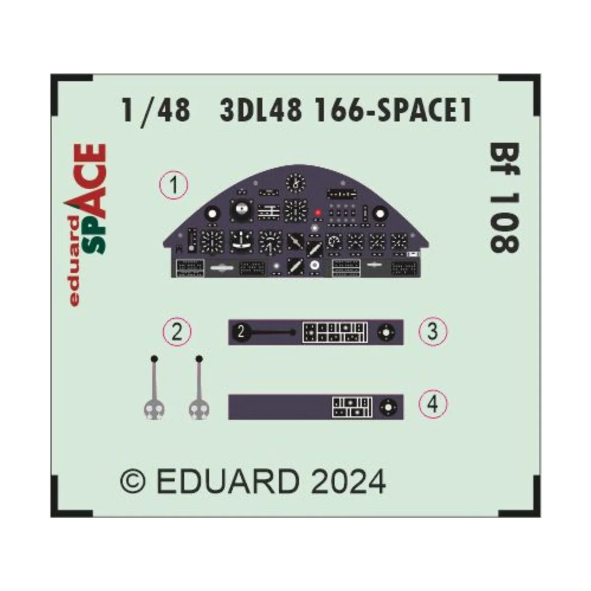 Bf 108 SPACE 1(48 EDUARD - Eduard Accessories 3DL48166