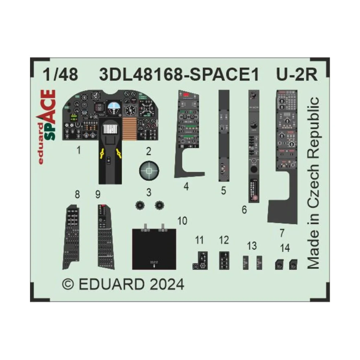 U-2R SPACE 1/48 HOBBY BOSS, 1/48 - Eduard Accessories 3DL48168