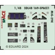 MiG-29K SPACE 1/48 HOBBY BOSS, 1/48 - Eduard Accessories 3DL48169