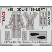 MiG-29K SPACE 1/48 HOBBY BOSS, 1/48 - Eduard Accessories 3DL48169