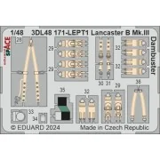 Lancaster B Mk.III Dambuster SPACE 1/48 HKM - Eduard Accessories 3D...