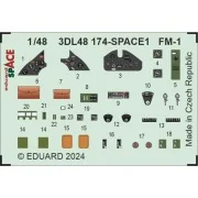 FM-1 SPACE TAMIYA, 1/48 - Eduard Accessories 3DL48174