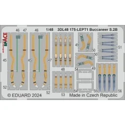 Buccaneer S.2B SPACE AIRFIX, 1/48 - Eduard Accessories 3DL48175