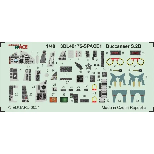 Buccaneer S.2B SPACE AIRFIX - Eduard Accessories 3DL48175