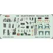 Buccaneer S.2B SPACE AIRFIX, 1/48 - Eduard Accessories 3DL48175