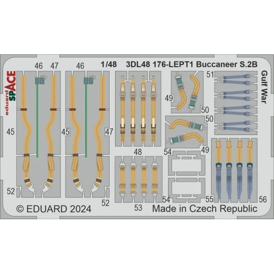 Buccaneer S.2B Gulf War SPACE AIRFIX, 1/48 - Eduard Accessories 3DL...