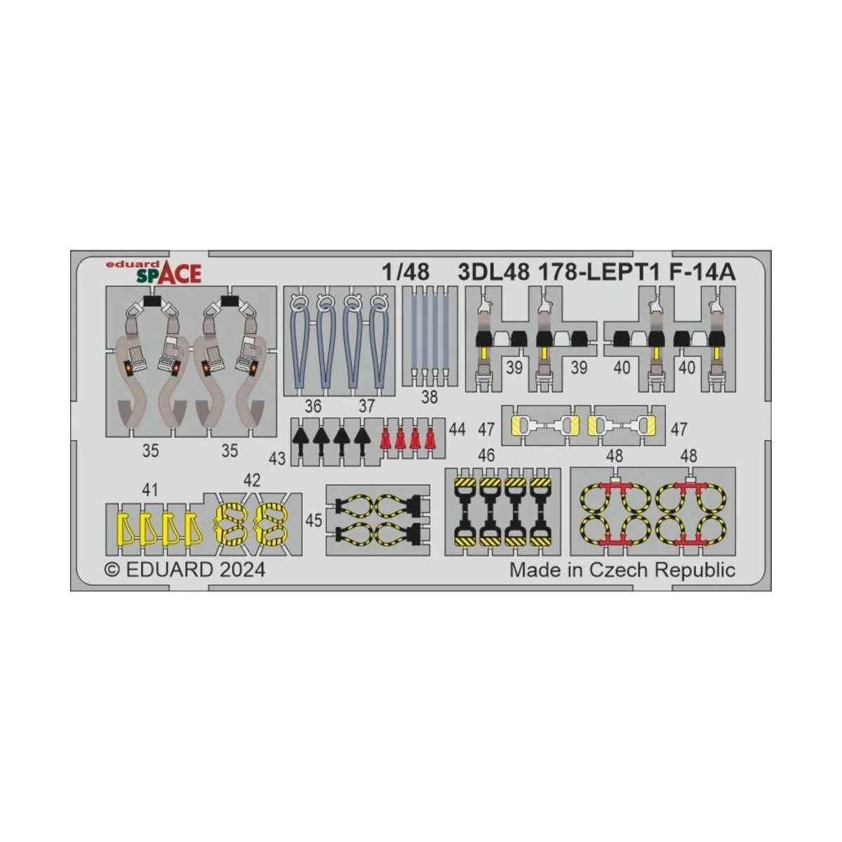 F-14A SPACE GREAT WALL HOBBY - Eduard Accessories 3DL48178