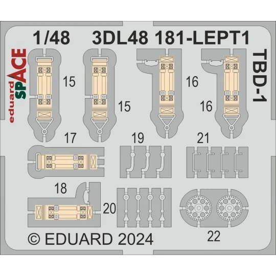 TBD-1 SPACE HOBBY BOSS, 1/48 - Eduard Accessories 3DL48181
