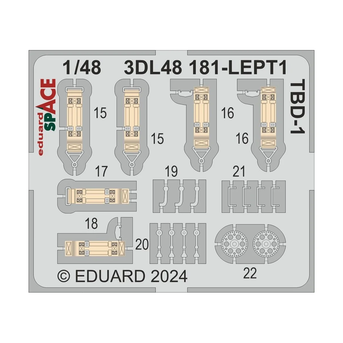 TBD-1 SPACE HOBBY BOSS, 1/48 - Eduard Accessories 3DL48181