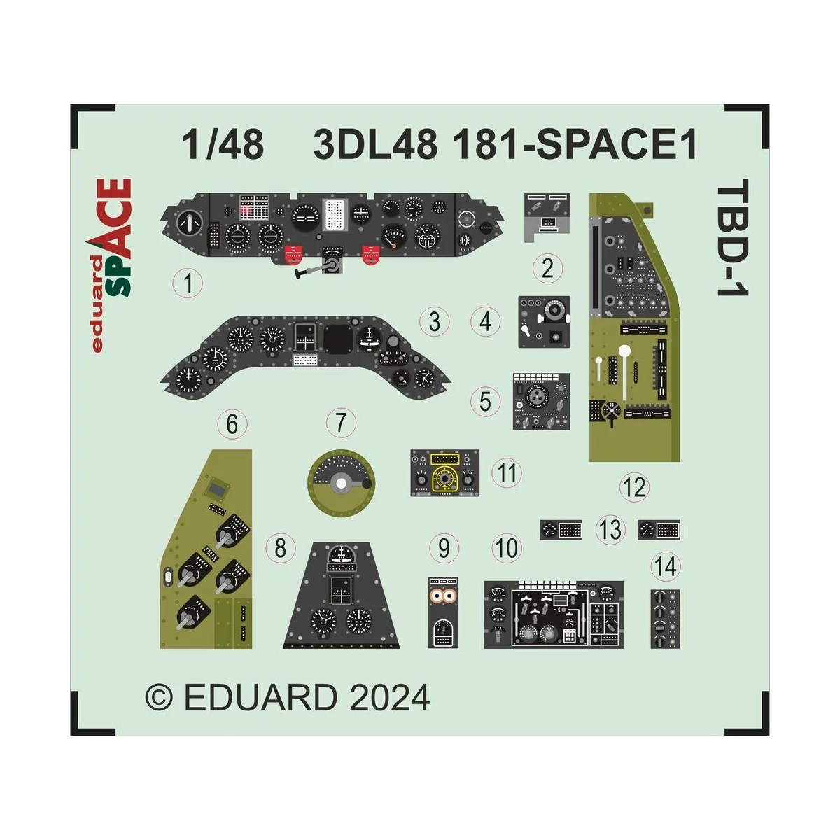 TBD-1 SPACE HOBBY BOSS, 1/48 - Eduard Accessories 3DL48181