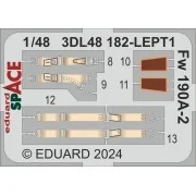 Fw 190A-2 SPACE EDUARD, 1/48 - Eduard Accessories 3DL48182