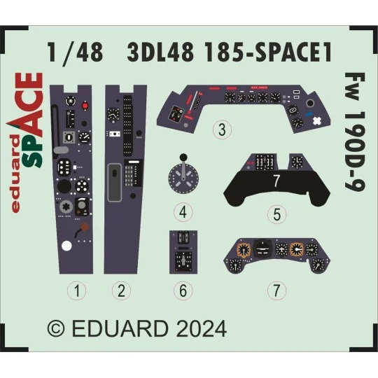 Fw 190D-9 SPACE 1048, 1/48 - Eduard Accessories 3DL48185