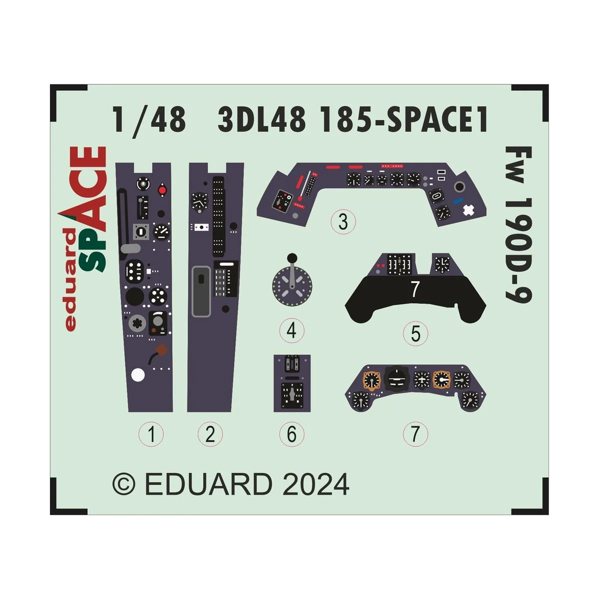 Fw 190D-9 SPACE 1048, 1/48 - Eduard Accessories 3DL48185