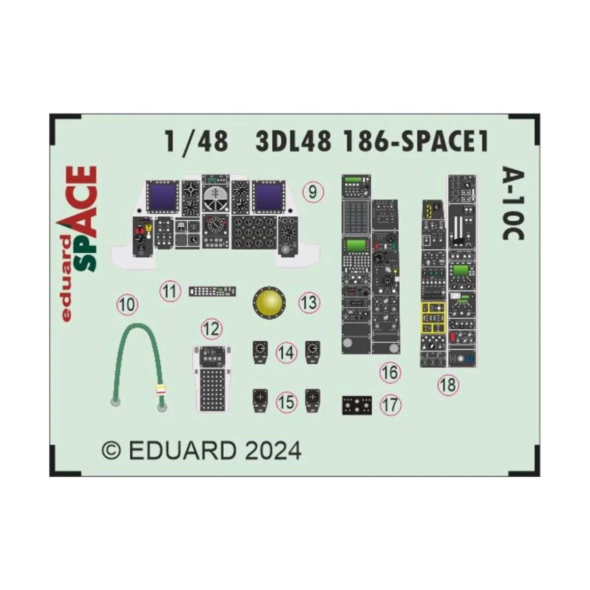 A-10C SPACE, 1/48 - Eduard Accessories 3DL48186