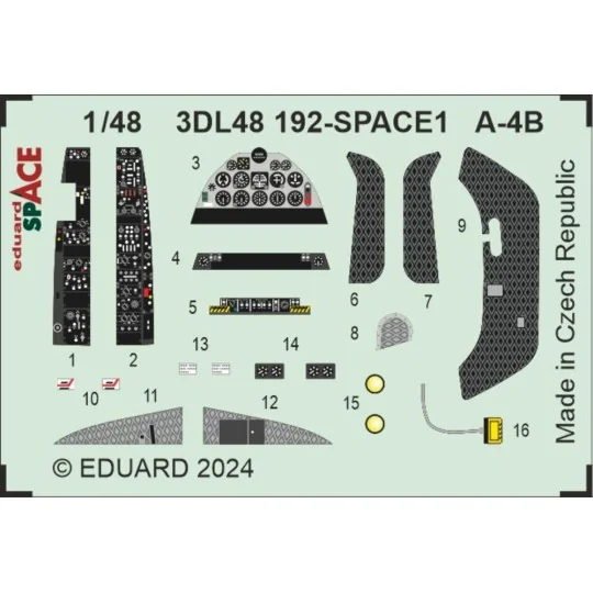 A-4B SPACE, 1/48 - Eduard Accessories 3DL48192