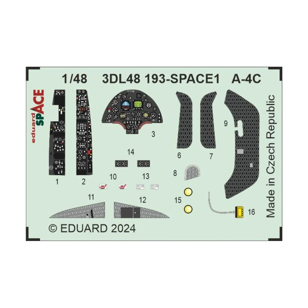 A-4C SPACE, 1/48 - Eduard Accessories 3DL48193