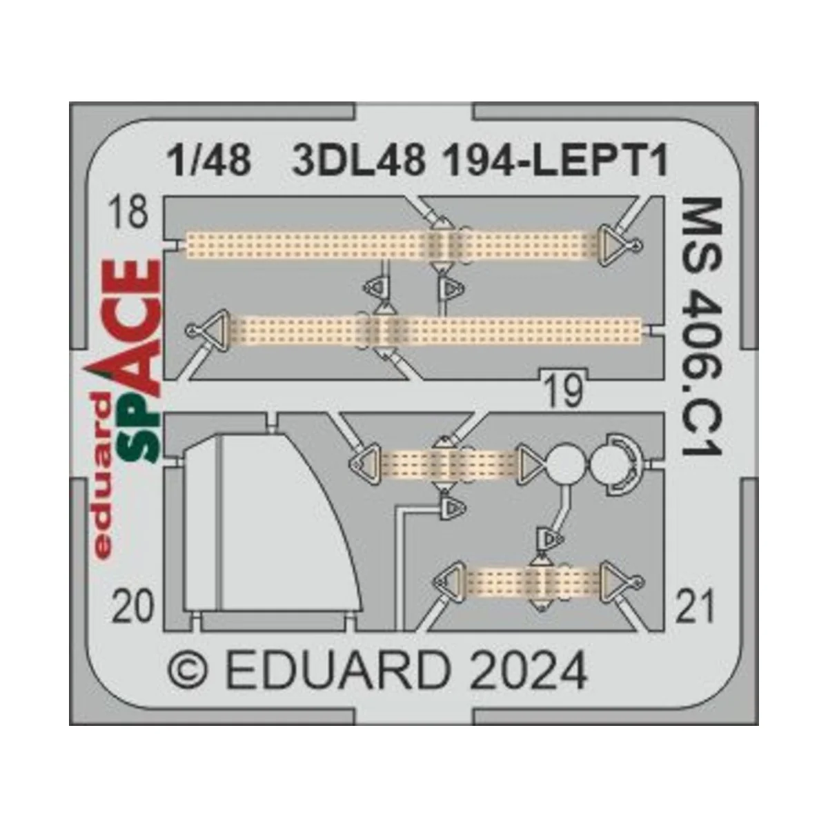 MS 406.C1 SPACE, 1/48 - Eduard Accessories 3DL48194