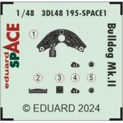 Bulldog Mk.II SPACE, 1/48 - Eduard Accessories 3DL48195