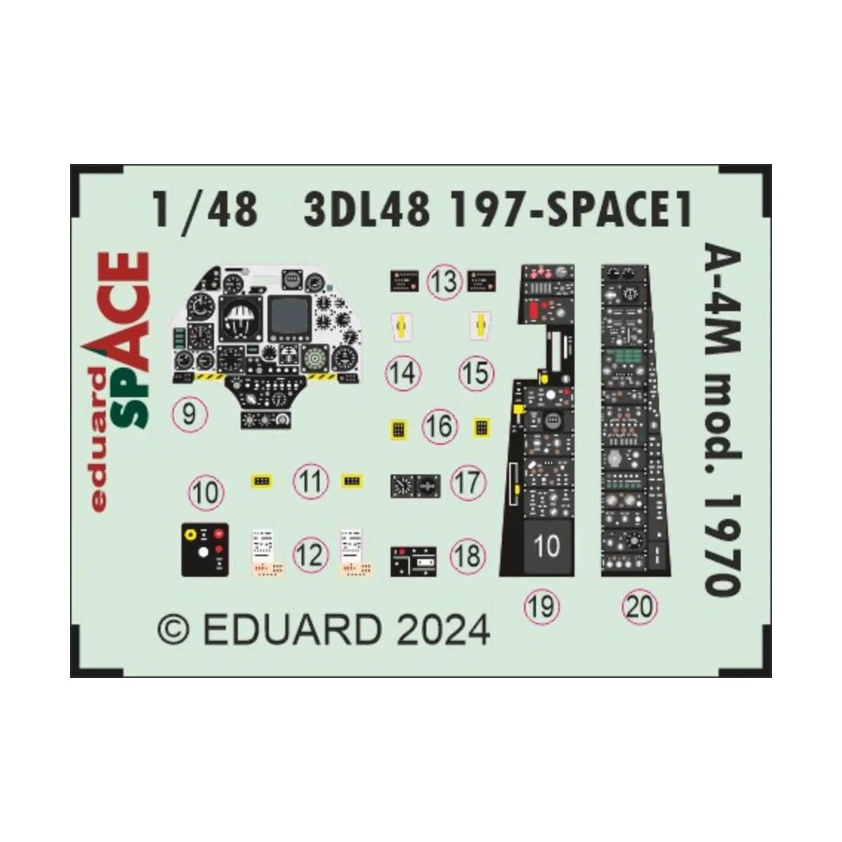 A-4M mod. 1970 SPACE MAGIC FACTORY, 1/48 - Eduard Accessories 3DL48197