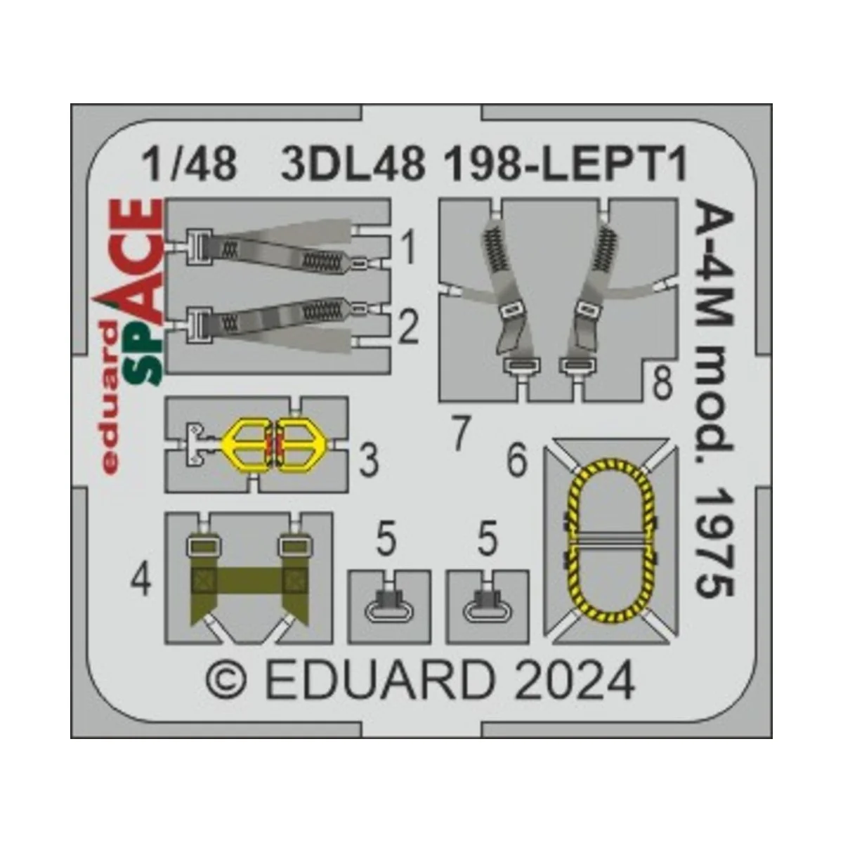 A-4M mod. 1975 SPACE MAGIC FACTORY, 1/48 - Eduard Accessories 3DL48198 A-4M mod. 1975 SPACE MAGIC FACTORY, 1/48 - Eduard Accessories 3DL48198