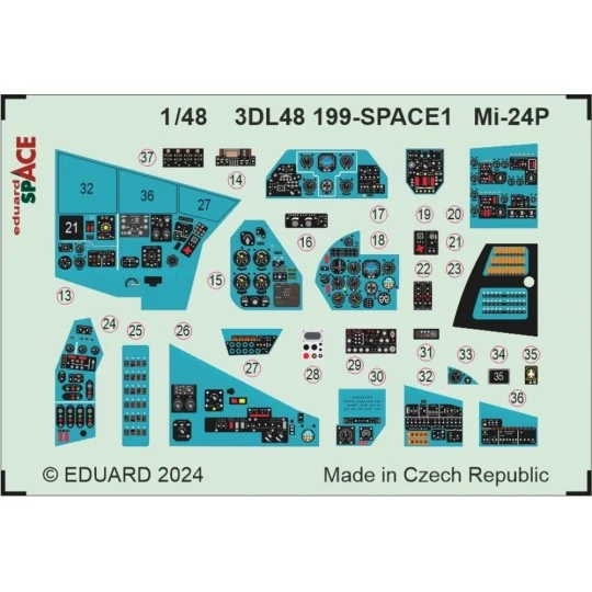 Mi-24P SPACE, 1/48 - Eduard Accessories 3DL48199