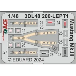 Mustang Mk.III SPACE - Eduard Accessories 3DL48200