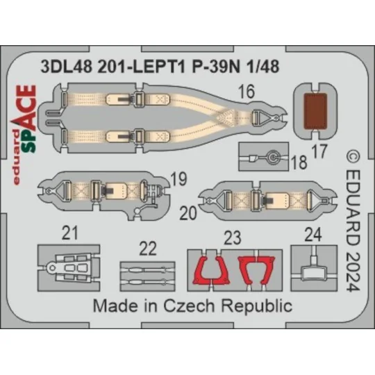 P-39N SPACE, 1/48 - Eduard Accessories 3DL48201