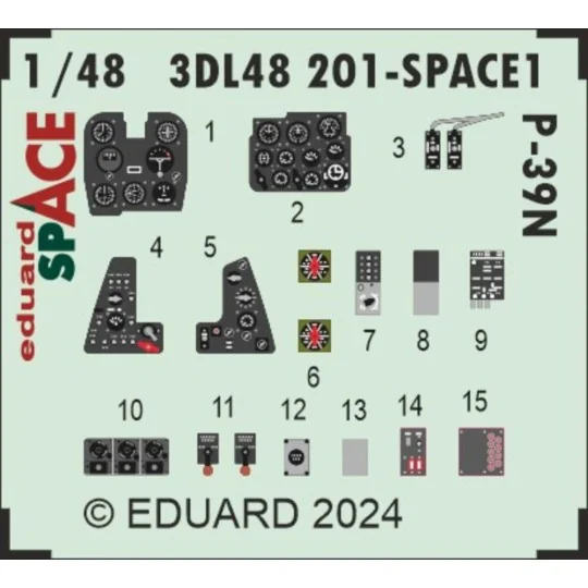 P-39N SPACE, 1/48 - Eduard Accessories 3DL48201