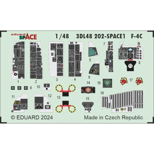 F-4C SPACE, 1/48 - Eduard Accessories 3DL48202 F-4C SPACE, 1/48 - Eduard Accessories 3DL48202