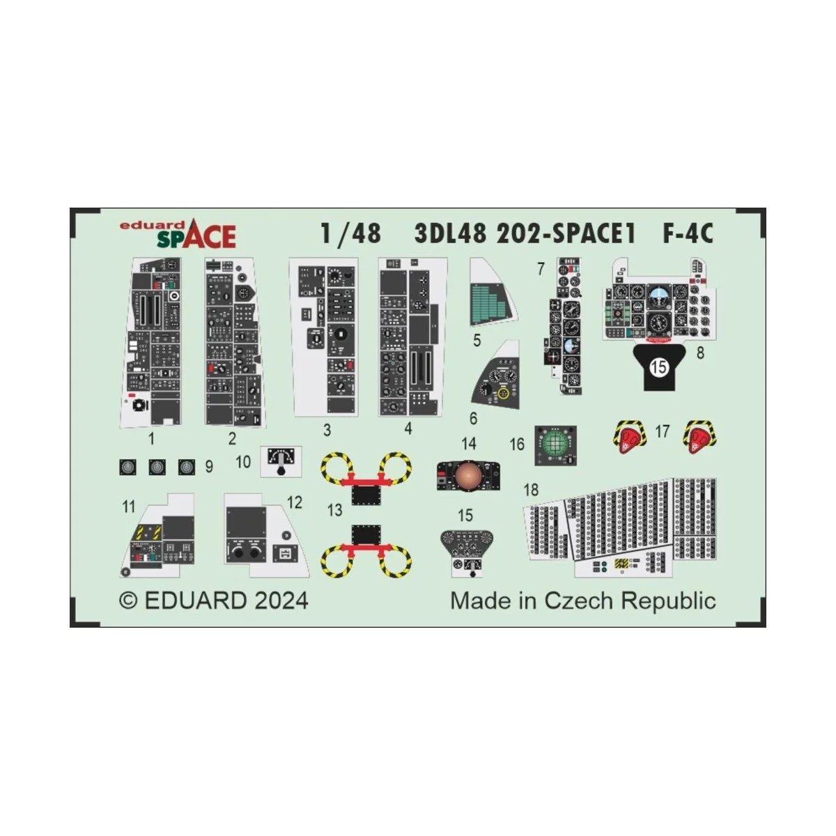 F-4C SPACE, 1/48 - Eduard Accessories 3DL48202 F-4C SPACE, 1/48 - Eduard Accessories 3DL48202