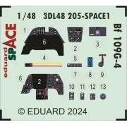 Bf 109G-4 SPACE EDUARD, 1/48 - Eduard Accessories 3DL48205