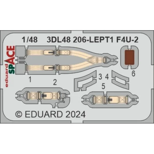 F4U-2 SPACE HOBBY BOSS, 1/48 - Eduard Accessories 3DL48206