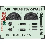 Chipmunk T.20 SPACE AIRFIX, 1/48 - Eduard Accessories 3DL48207